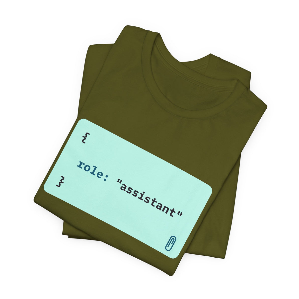 role: assistant t-shirt, matching AI couples shirt for AI engineers