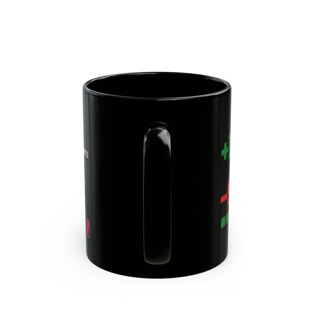 Diff Stat black coffee mug, funny code review gift for programmers