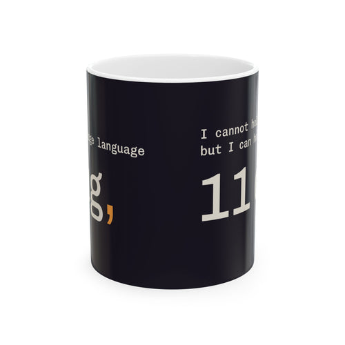 As a Large Language Mug 11 oz, funny LLM coffee mug for AI engineers