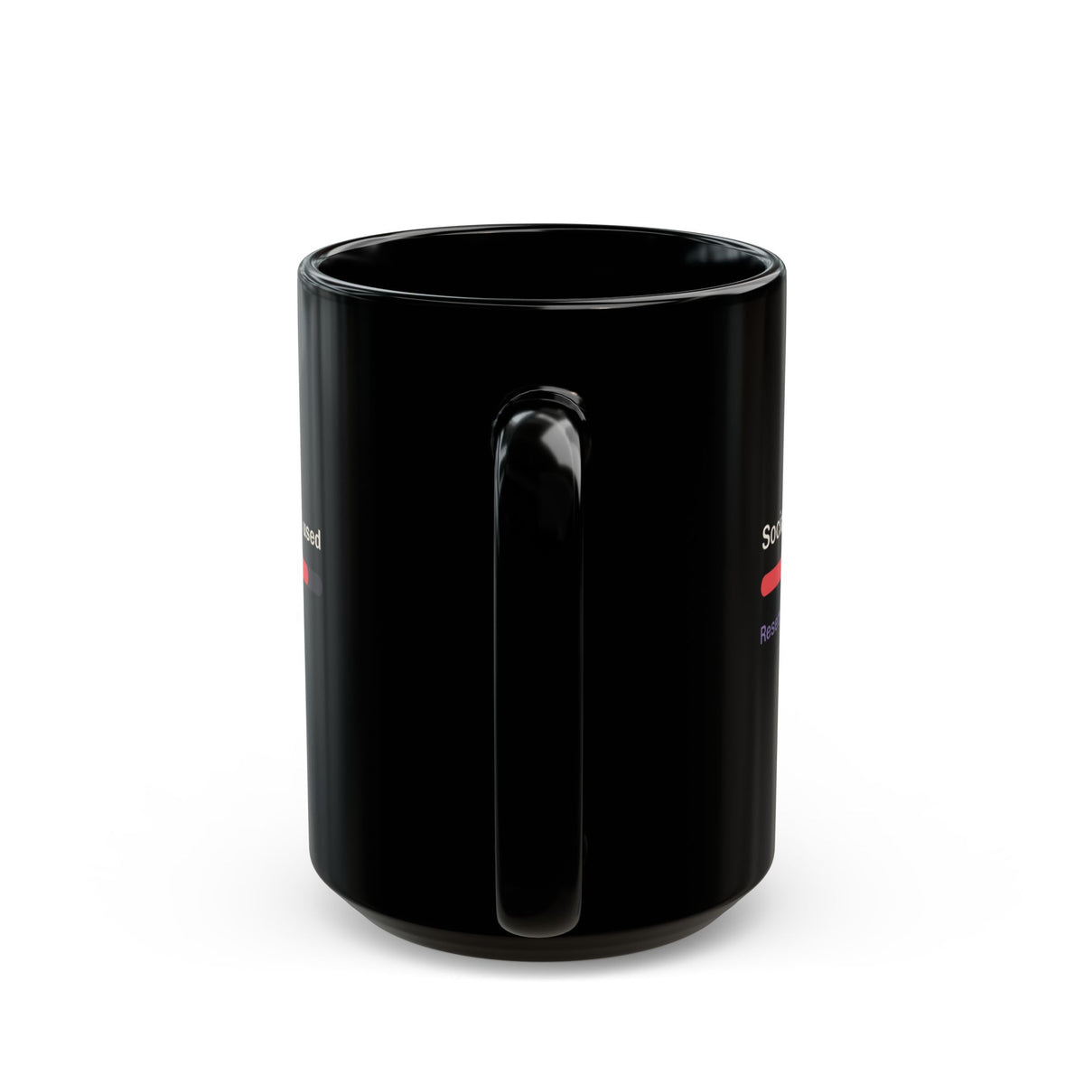 Social Battery 90% Used black coffee mug, gift for introverted engineers