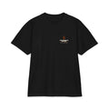 The Paperclip Factory heavyweight boxy tee, paperclip maximizer AI shirt (black)