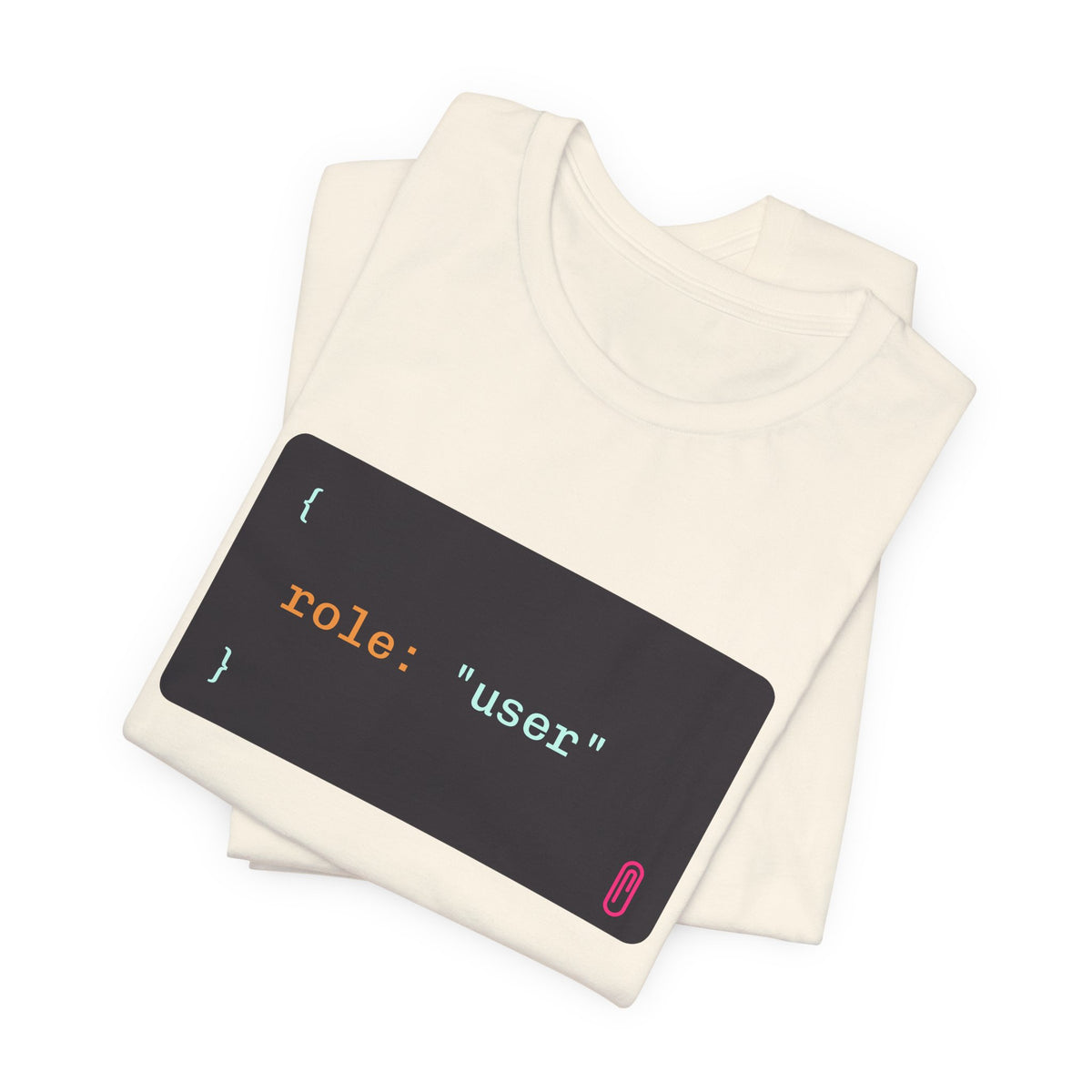 role: user t-shirt, matching AI couples shirt for AI engineers