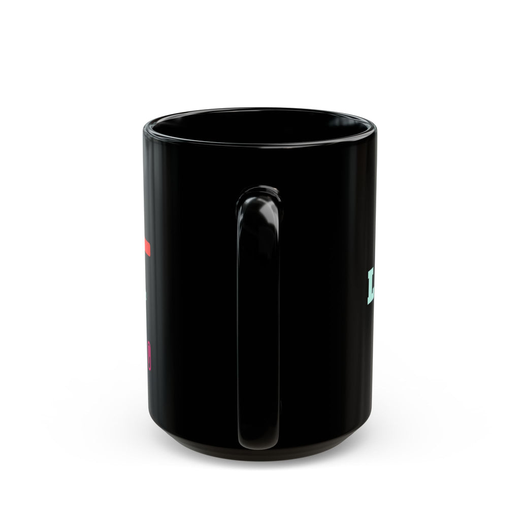 LGTM black coffee mug, funny code review gift for software engineers