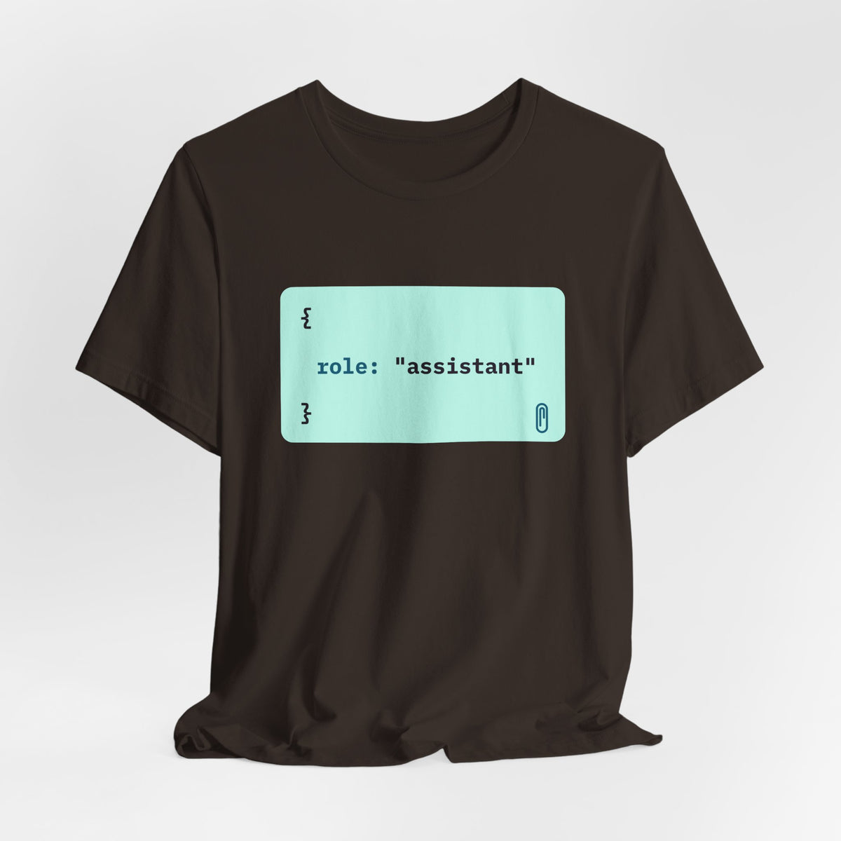 role: assistant t-shirt, matching AI couples shirt for AI engineers