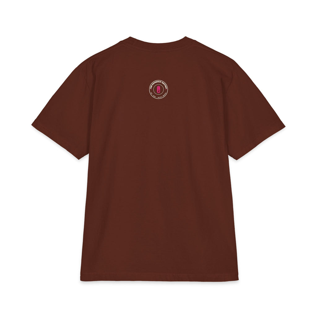 The Paperclip Factory heavyweight boxy tee, paperclip maximizer AI shirt