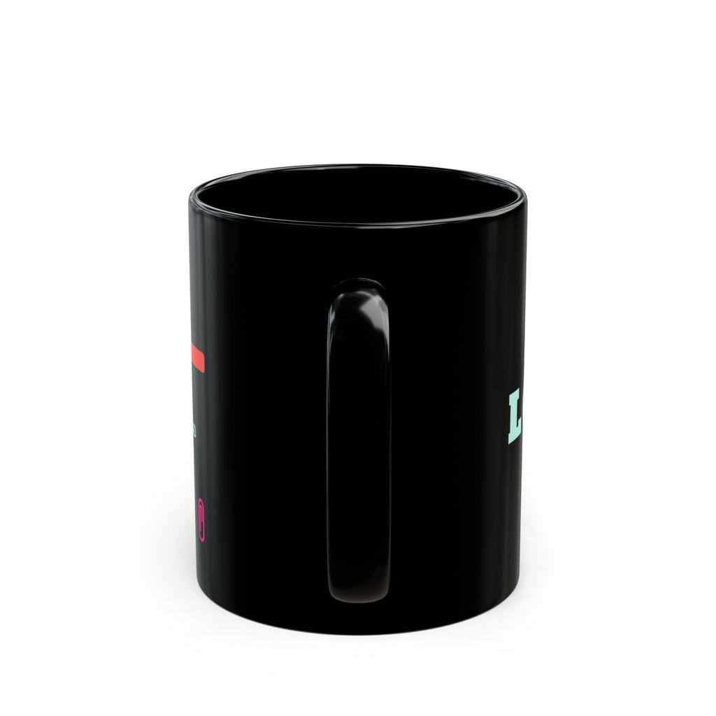 LGTM black coffee mug, funny code review gift for software engineers