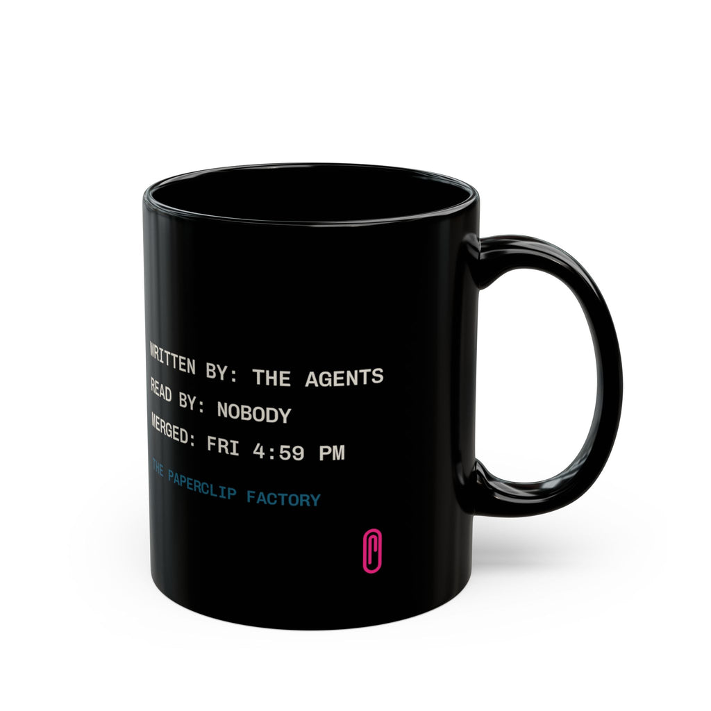 Diff Stat black coffee mug, funny code review gift for programmers