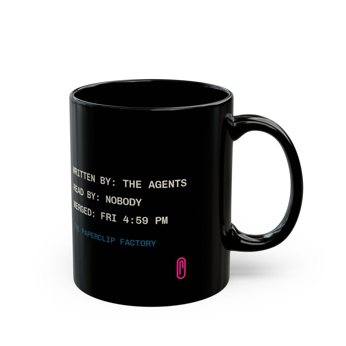 Diff Stat black coffee mug, funny code review gift for programmers