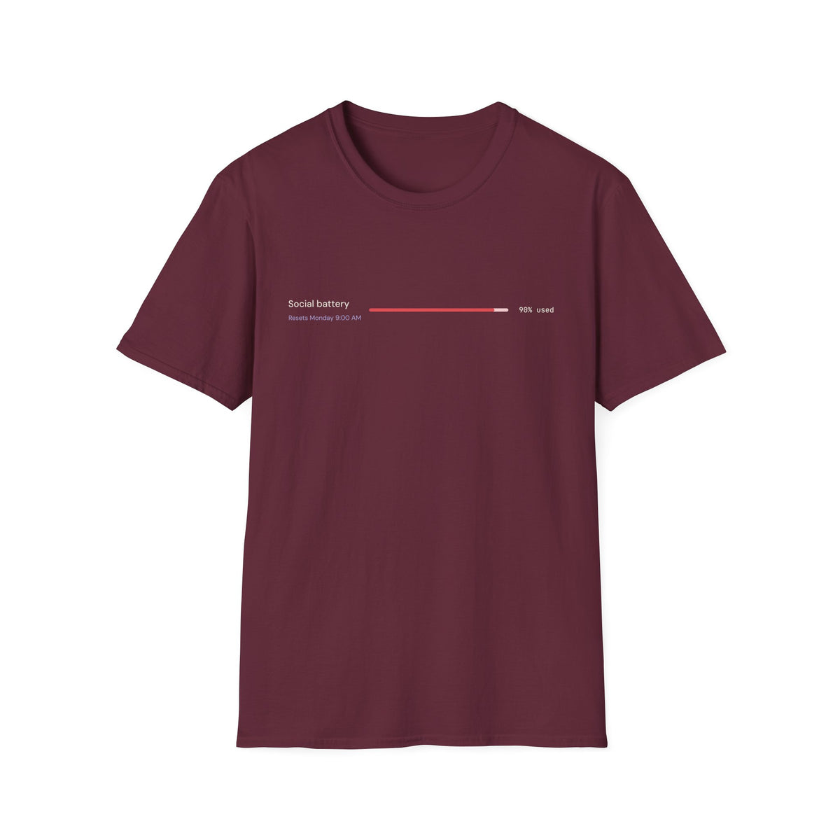 Social Battery: 90% Used Tee
