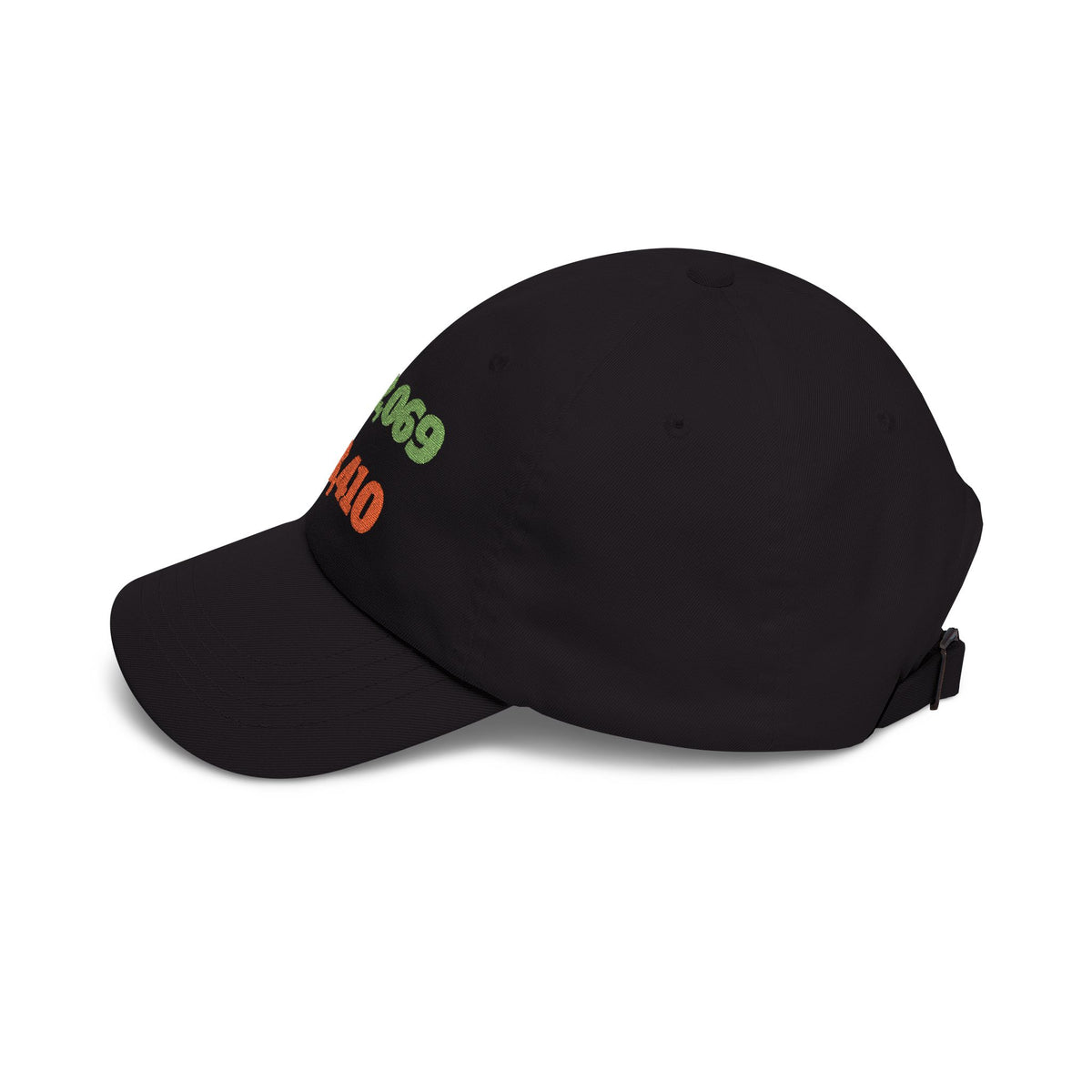 Diff Stat embroidered dad hat with green and red code diff numbers, developer gift