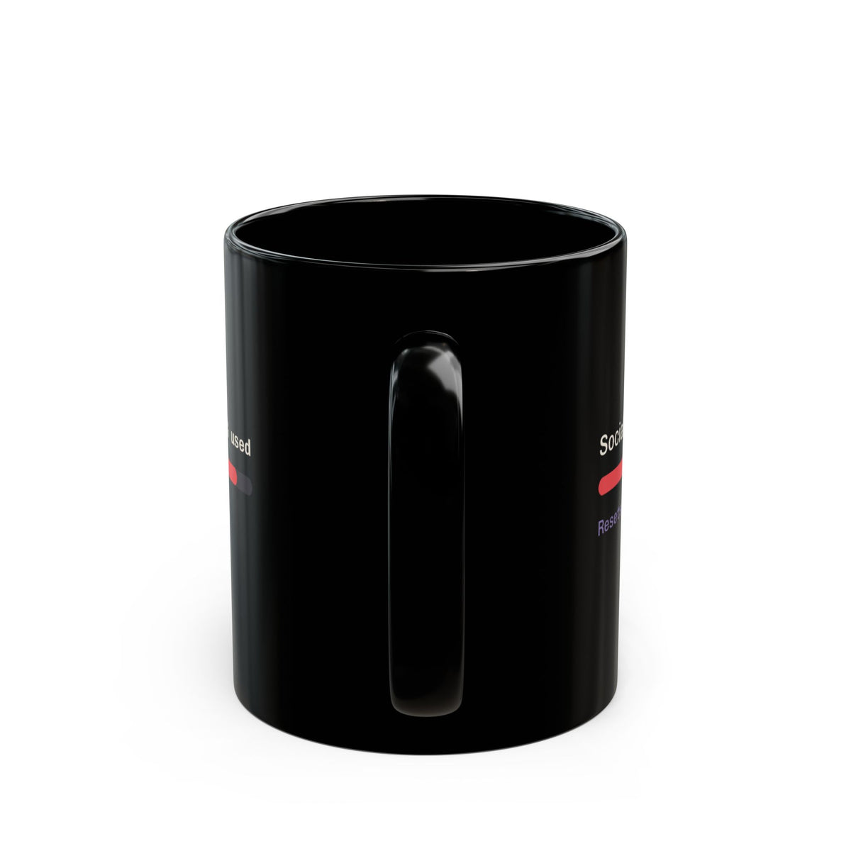 Social Battery 90% Used black coffee mug, gift for introverted engineers