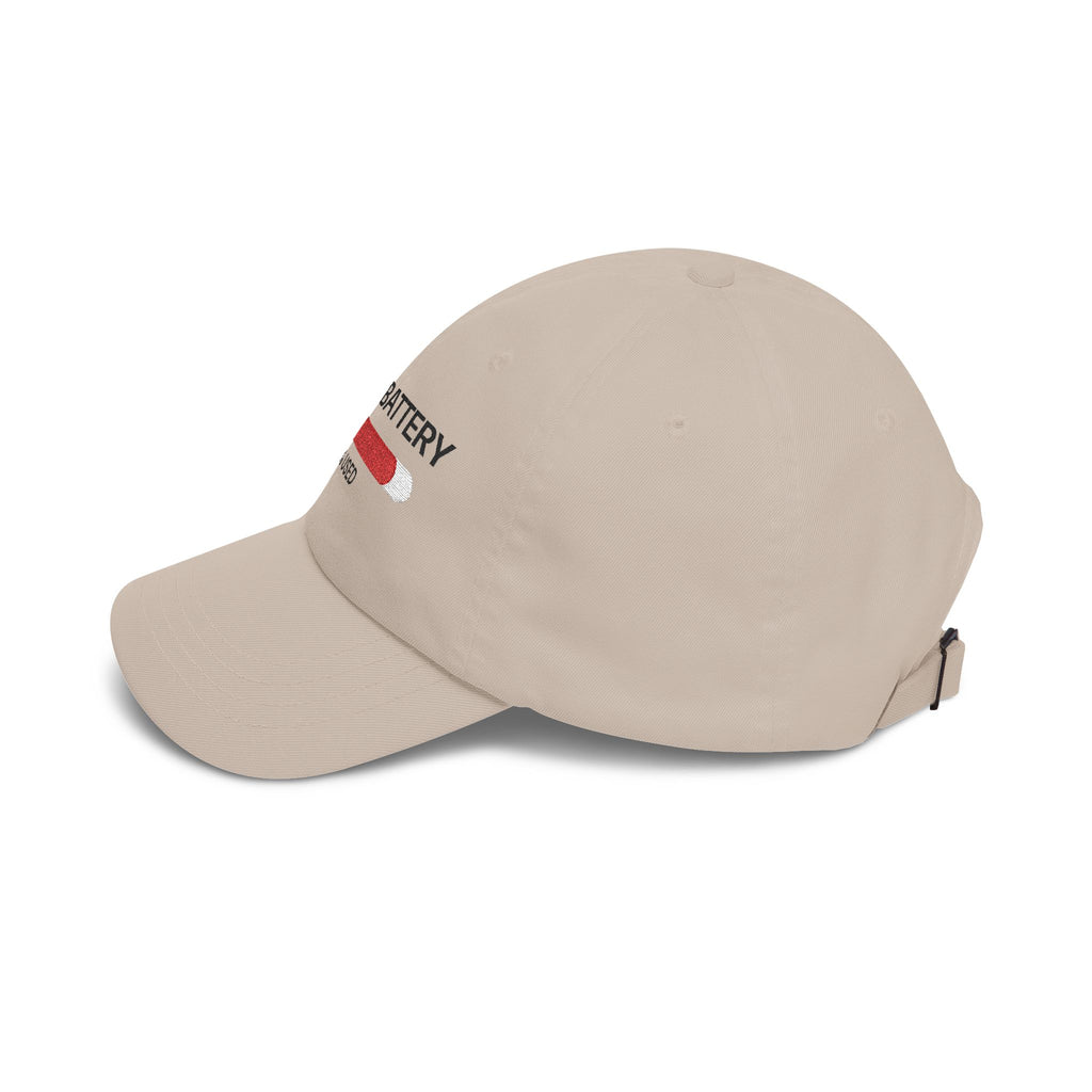 Social Battery 90% Used embroidered dad hat, gift for AI engineers