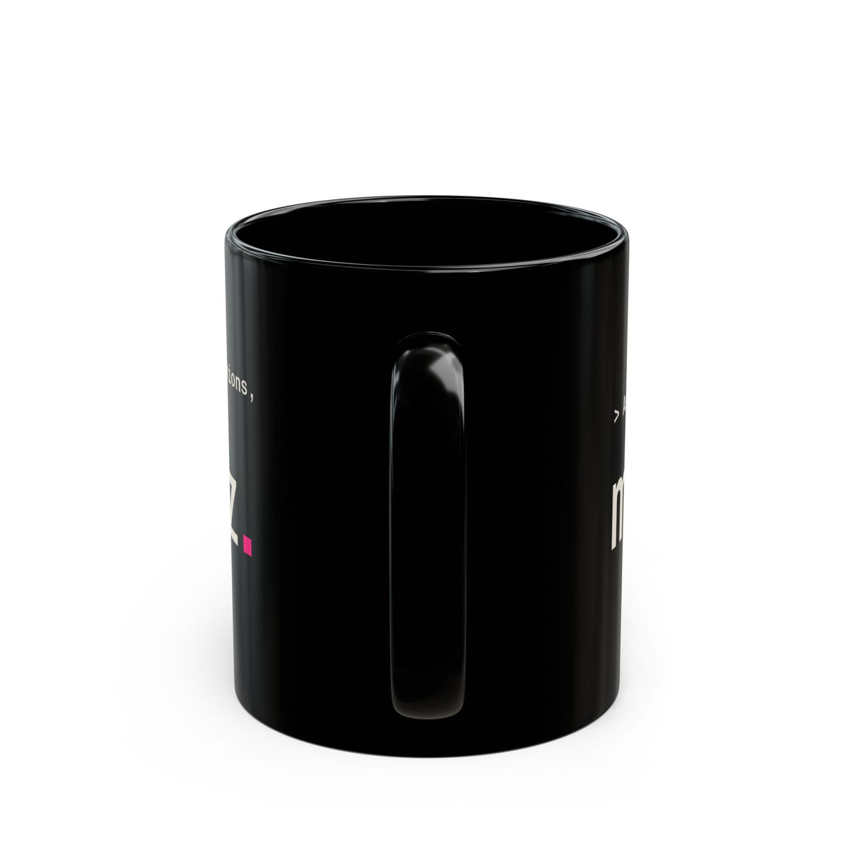 As a Large Language Mug 11 oz black, funny LLM coffee mug for AI engineers