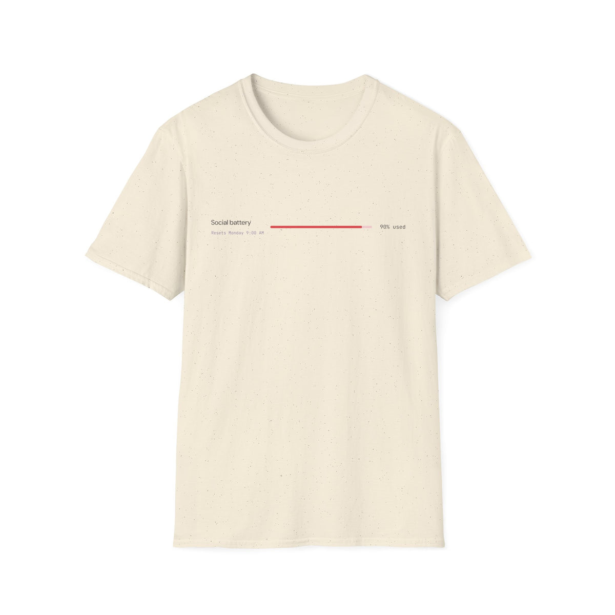 Social Battery: 90% Used Tee