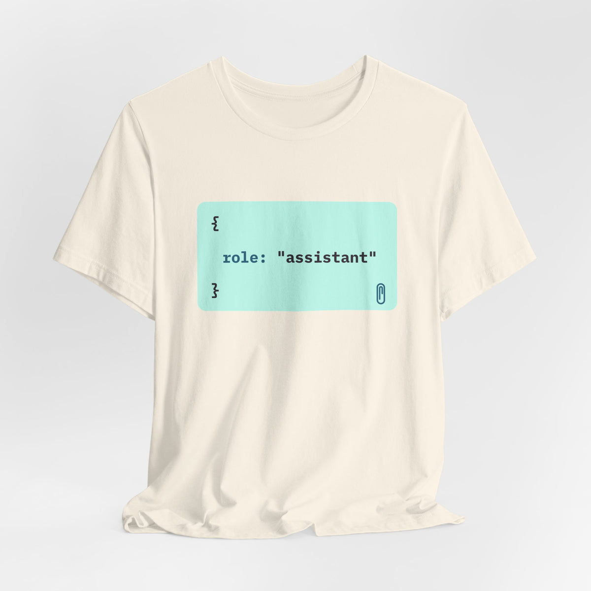 role: assistant t-shirt, matching AI couples shirt for AI engineers