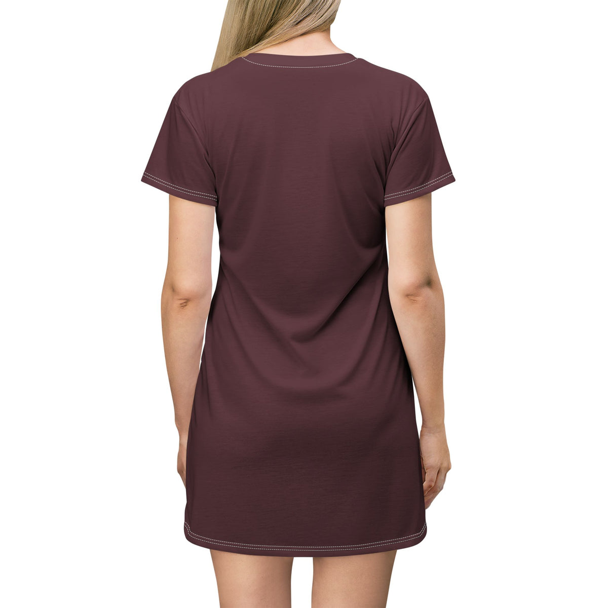Sleep Mode long sleep shirt in wine, cozy sleepwear gift for AI engineers