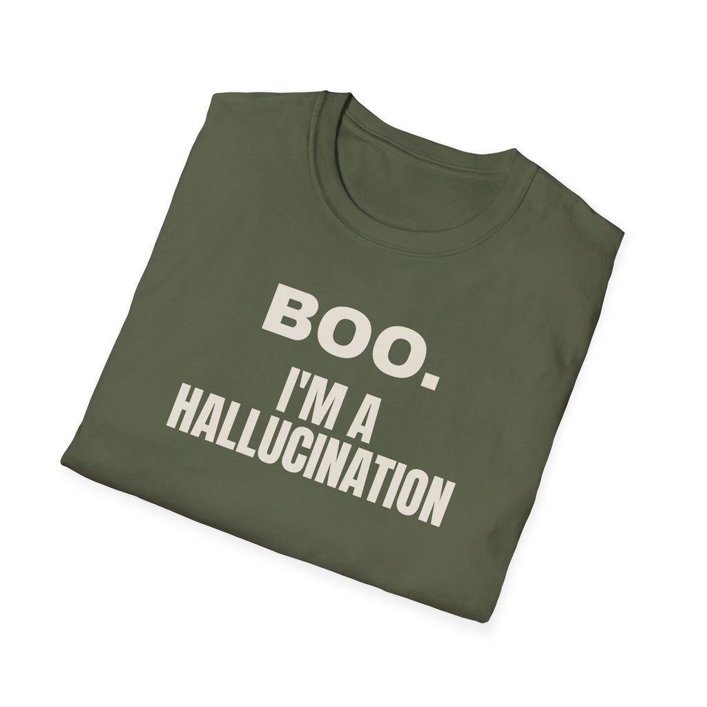 Boo I'm A Hallucination t-shirt, AI Halloween costume for engineers