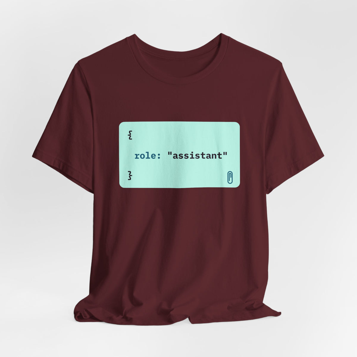 role: assistant t-shirt, matching AI couples shirt for AI engineers