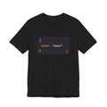 role: user t-shirt, matching AI couples shirt for AI engineers (black)