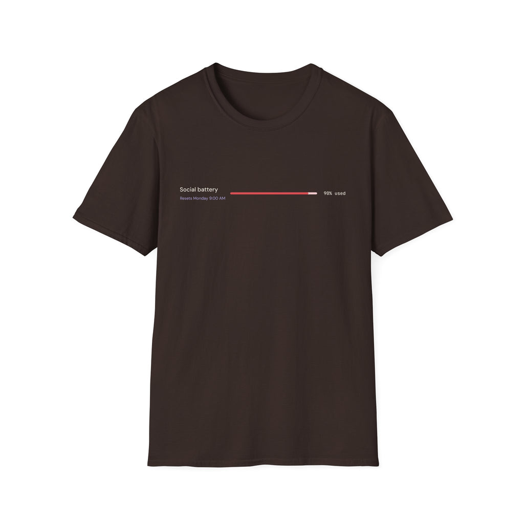 Social Battery: 90% Used Tee