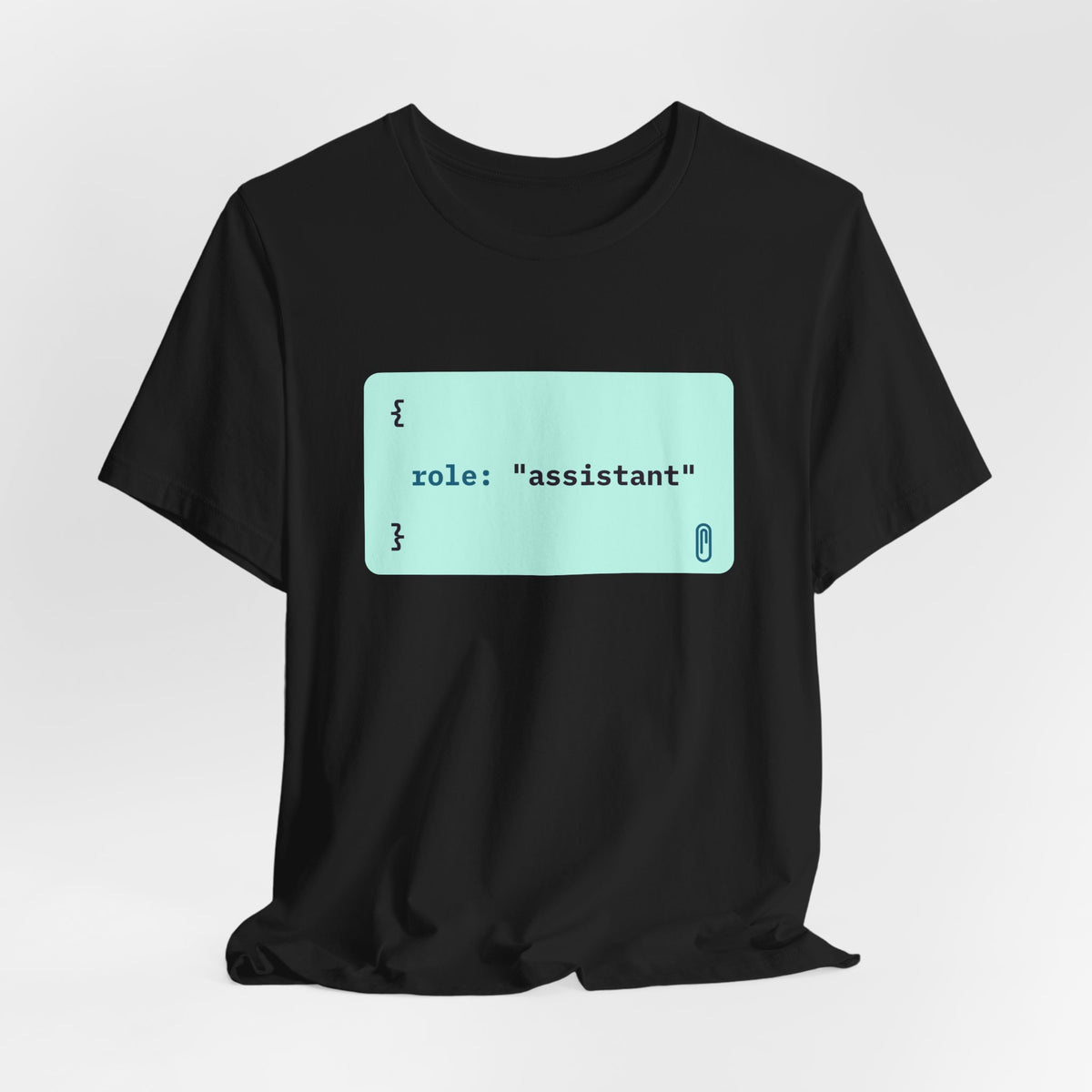 role: assistant t-shirt, matching AI couples shirt for AI engineers